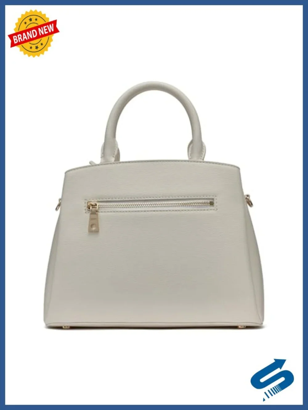 Faux Leather Satchel with Adjustable Strap Medium